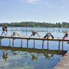 Joga w Kalborni - zajęcia na pomoście